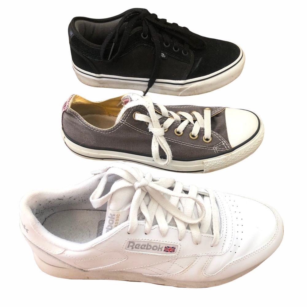 Sneaker bundle converse vans & Reebok sz8 - Picture 1 of 8